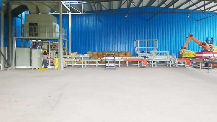 全自動包裝碼垛生產(chǎn)線 全自動包裝碼垛生產(chǎn)線